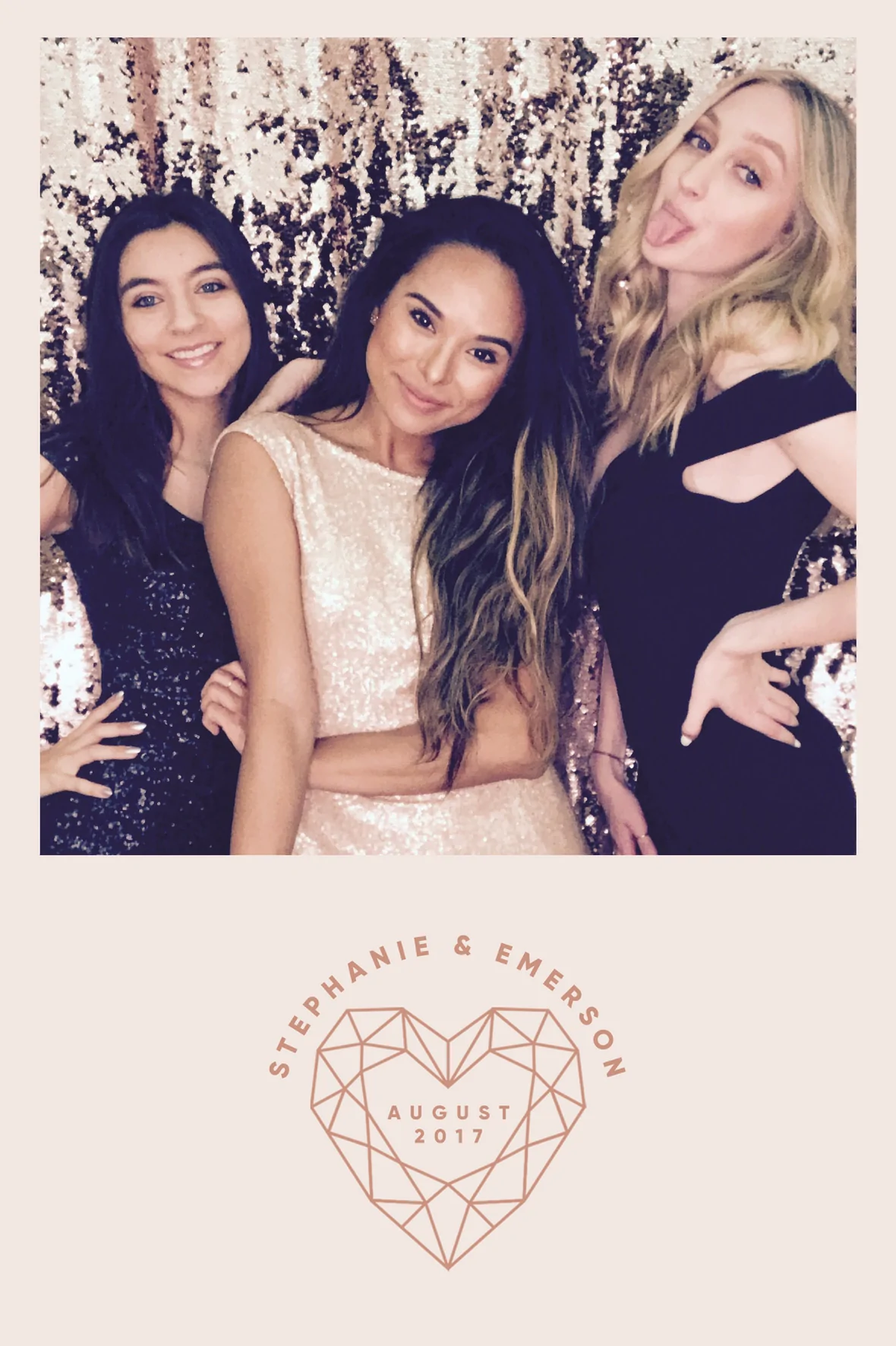 An example overlay that can be added to the photo booth rental as part of the hire